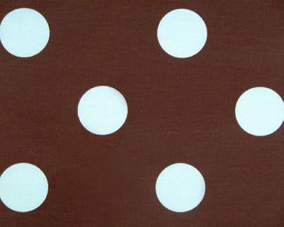 Premier Prints Oxygen Kelso French Blue in Premier Prints - Cotton Prints Brown Cotton-13%  Blend Polka Dot  Brown Polka Dot  Circles and Dots Retro   Fabric